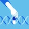 Genetic engineering. CRISPR Cas9 gene editing method