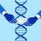 Genetic engineering. CRISPR Cas9 gene editing method