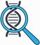 Genetic science. DNA molecule lab scientific research, gene structure information, biotechnology