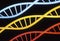 Genetic substance DNA with helix strands