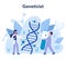 Geneticist concept. Medicine and science technology. Scientist work