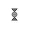 Genetics line icon