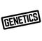 GENETICS stamp on white