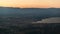 Geneva aerial day to night time lapse