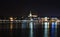 The Geneva Cathedral in the autumn night