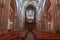 Geneva St Pierre cathedral inside with pews and organ