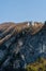 Geneva, Switzerland - April 14, 2019: A lonely house in the Alps near the French-Swiss border