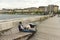 Geneva, Switzerland - June 05, 2017: People on quay Geneva Lake.