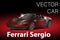 GENEVA, SWITZERLAND - MARCH 3, 2015: Pininfarina vector illusration of Ferrari Sergio debuts at the 85th International Geneva