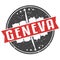 Geneva Switzerland Round Travel Stamp. Icon Skyline City Design. Seal Tourism Ribbon.