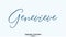 Genevieve Female name - Elegant Handwritten Lettering Modern Calligraphy Text