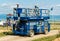 Genie GS 5390 self propelled scissor lift used for live tv broadcasting on local horse race.