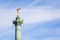 The Genius of Liberty golden statue atop the July Column in Paris, France