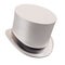 Genleman Hat Cylinder White Color
