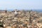 Genoa cityscape panorama seen from Spianata Castelletto