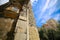 Genoa - Inscriptions and details on one of the ancient gates of the city, Porta Soprana