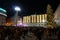 GENOA, ITALY - DECEMBER, 8 2018 - Christmas celebration beginning with the longest light illuminated pathwalk in the world