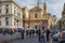 GENOA, ITALY - MARCH 9, 2019: The Chiesa del Gesu e dei Santi Ambrogio e Andrea, a baroque church in Genoa, Italy