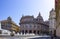 GENOA, ITALY - September 11, 2019: Piazza Raffaele De Ferrari square with fountain