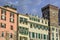 Genoa, liguria, italy, europe, buildings of square caricamento