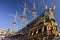 Genoa. Neptune galleon anchored in the port