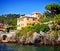 Genoa-Nervi, Italy, house on the Anita Garbaldi sea Promenade