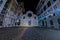 Genoa san matteo church and plaza at night