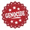 Genocide grunge stamp