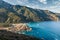 Genoese tower in the bay of Porto in Corsica