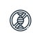 genome vector icon. genome editable stroke. genome linear symbol for use on web and mobile apps, logo, print media. Thin line