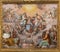 GENOVA, ITALY - MARCH 6, 2023: The fresco of Coronation of Virgin Mary in church Basilica della Santissima Annunziata del Vastato