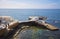 Genova-Nervi - small bathing resort on the coastline