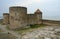 Genovese citadel with court tower in old Akkerman fortress,Ukraine