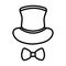 Gentelman like a sir icon vector