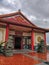 Genting Highlands, Malaysia - January 1st 2019: Chinese Chin Swee Caves Temple entrance.