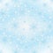 Gentle blue gradient seamless christmas pattern with vintage snowflakes