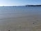 Gentle breeze on Tribune beach bay on Hornby island