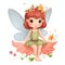 Gentle and graceful fairy illustration