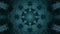 Gentle Seamless Blue Fractal Kaleidoscope Background from Bacteria