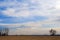 Gentle Sky in Pastel Colors Over the Prairie