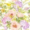 Gentle Spring Floral Seamless Background