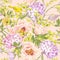 Gentle Spring Floral Seamless Background