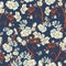 Gentle vector vintage floral seamless pattern. Botanical flowers. Regency texture