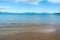 Gentle waves on sandy beach of Anglesey and mountains of Snowdonia - 2