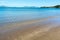 Gentle waves on sandy beach of Anglesey and mountains of Snowdonia - 3