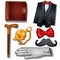 Gentleman aristocrat clothing and accessories