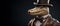 Gentleman boss crocodile aligator in hat, suit and tie. Banner header. AI generated