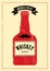 Gentleman Club. Typographic vintage grunge Whiskey Party poster design. Retro vector illustration.