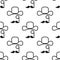 Gentleman hat, mustache and monocle seamless pattern.