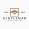 Gentleman logo design, Mustache logo design